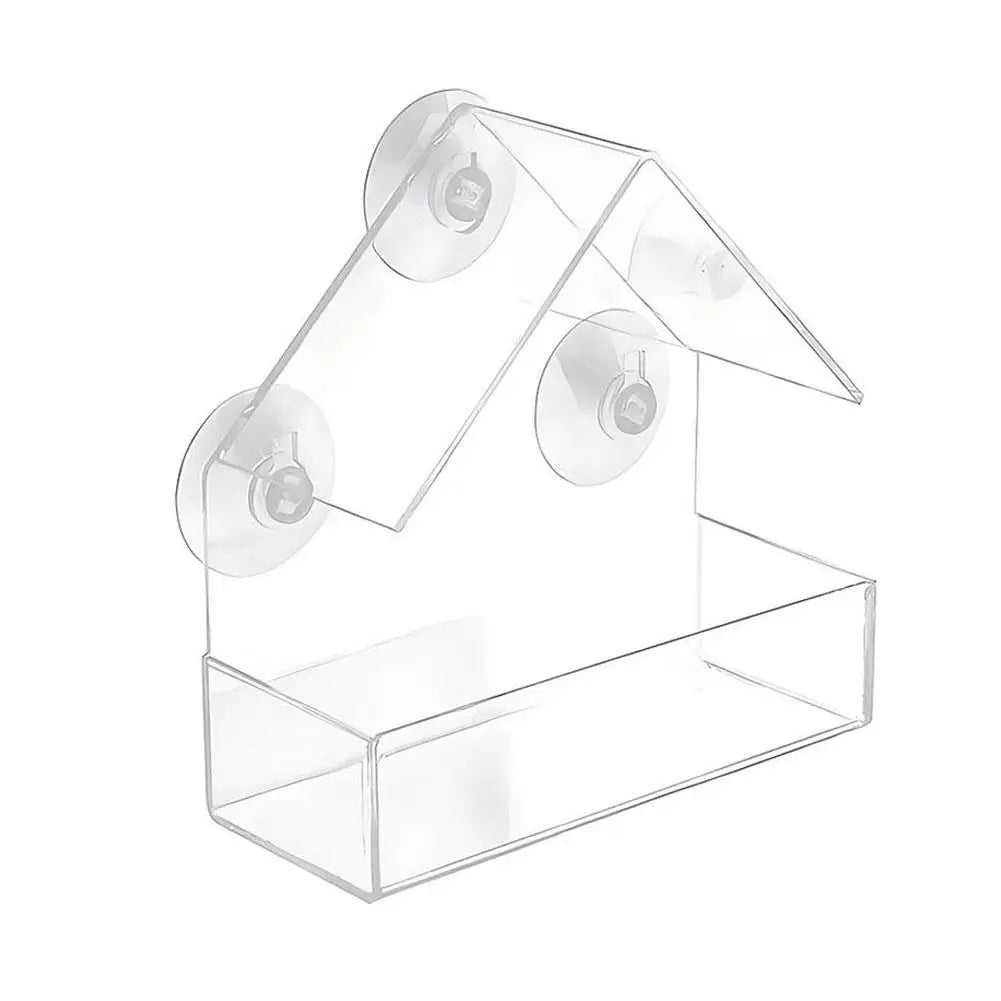 Bird Feeder Birds House for Outdoor, Window Bird Feeder with Strong Suction Cups for Wild Birds, Cardinal, Bluebird