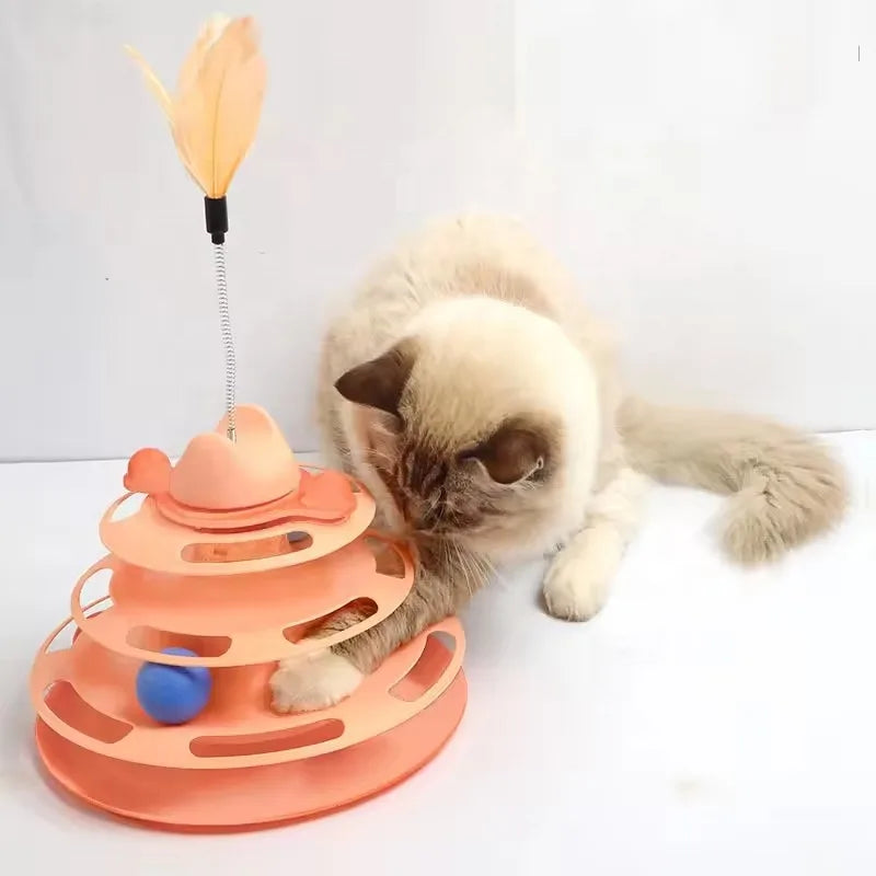 Jouet pour chats à trois couches