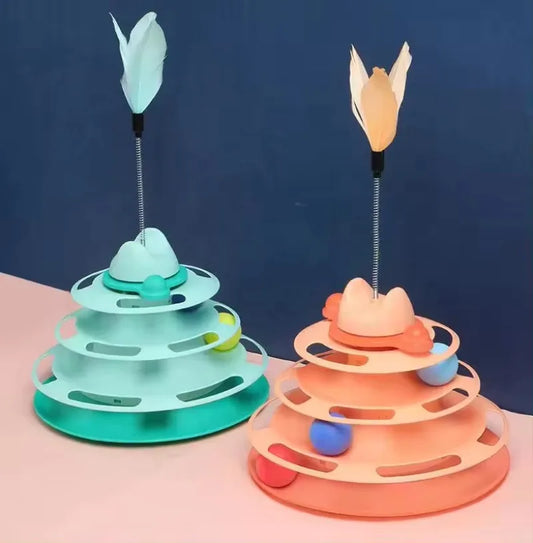 Jouet pour chats à trois couches