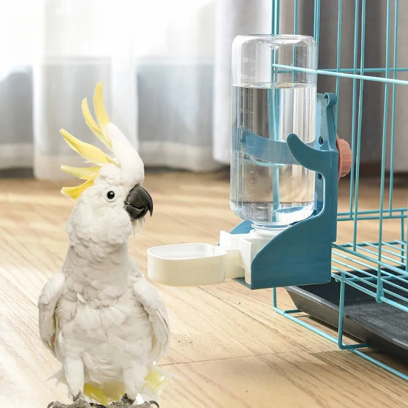 Bird Automatic Water Dispenser Cage Hanging Water Dispenser Parrots Birds Rabbits Cats Small Pets Water Dispensers Bowls Pet Toy