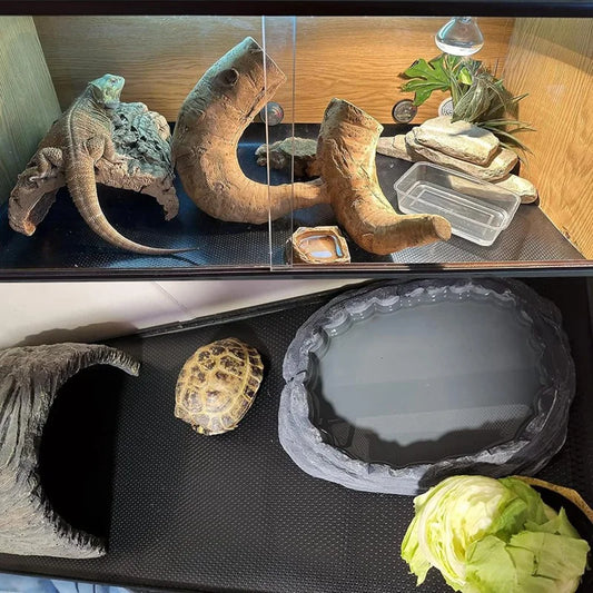Doublure de substrat de terrarium pour reptiles