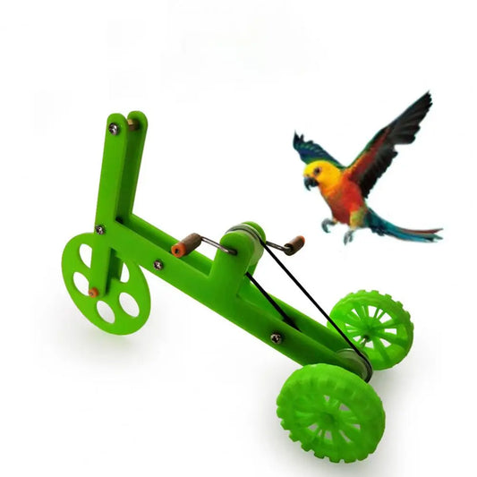 Jouet pour perroquet vélo