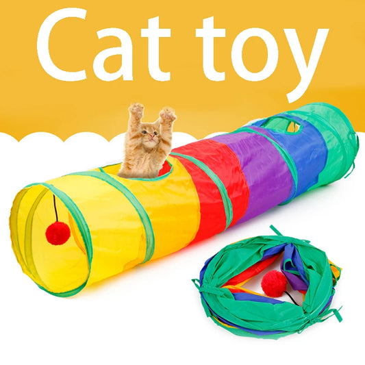 Tunnel pliable pour chats