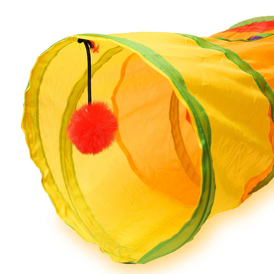 Tunnel pliable pour chats