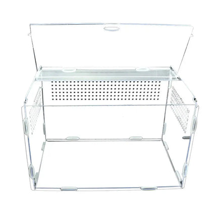 Reptile Breeding Box Lizard Centipede Spider Chameleon Terrarium Ornamental Box Acrylic Terrarium Transparent Box Pet Supplies