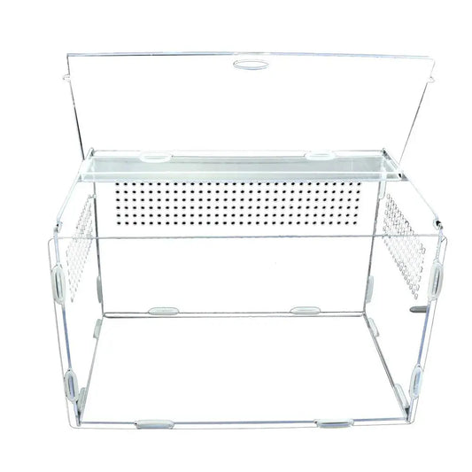 Reptile Breeding Box Lizard Centipede Spider Chameleon Terrarium Ornamental Box Acrylic Terrarium Transparent Box Pet Supplies