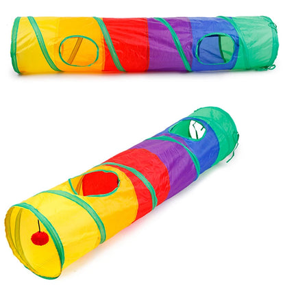 Tunnel pliable pour chats