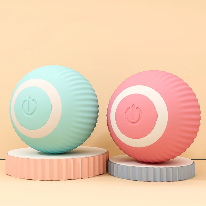 Balle interactive pour chats à rotation automatique