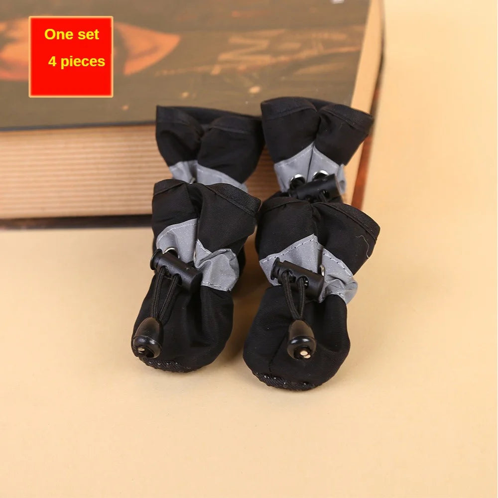 Chaussures pour chien étanche 4pcs