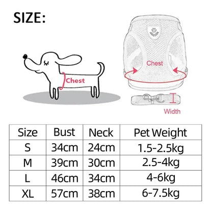 Harnais réglable pour chats et chiens