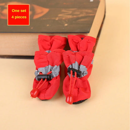 Chaussures pour chien étanche 4pcs
