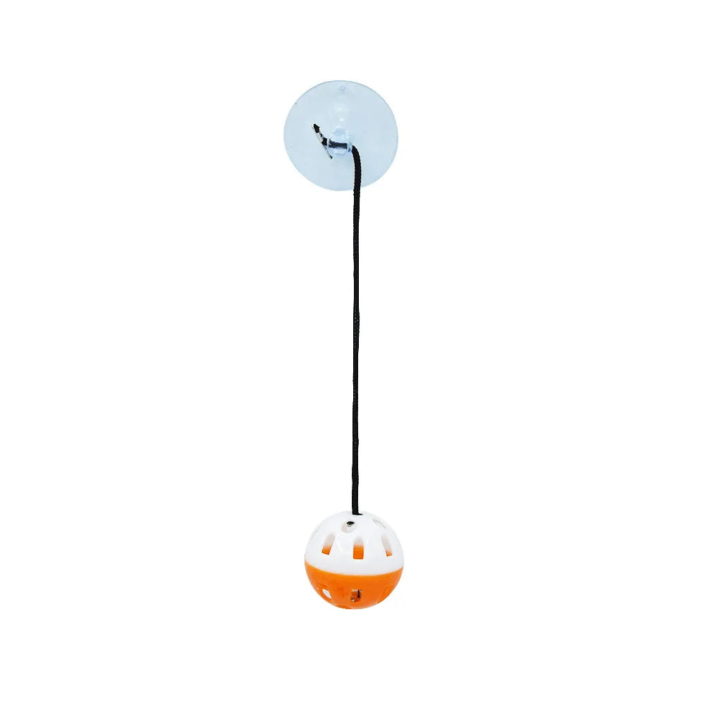 Pet Lizard Toy Reptile Toy Bell Ball with Sucker and Rope Lizard Small Animal Bearded Dragon Toy Supplies