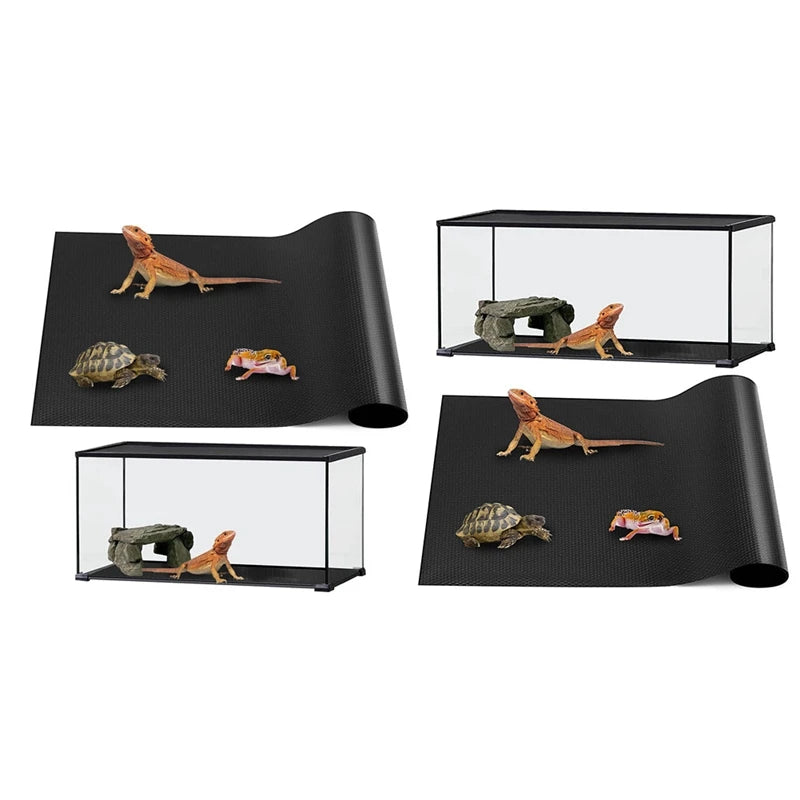 Reptile Mat,Reptile Terrarium Substrate Liner For Leopard Gecko, Lizard,Snake,Tortoise,Reptile Flooring