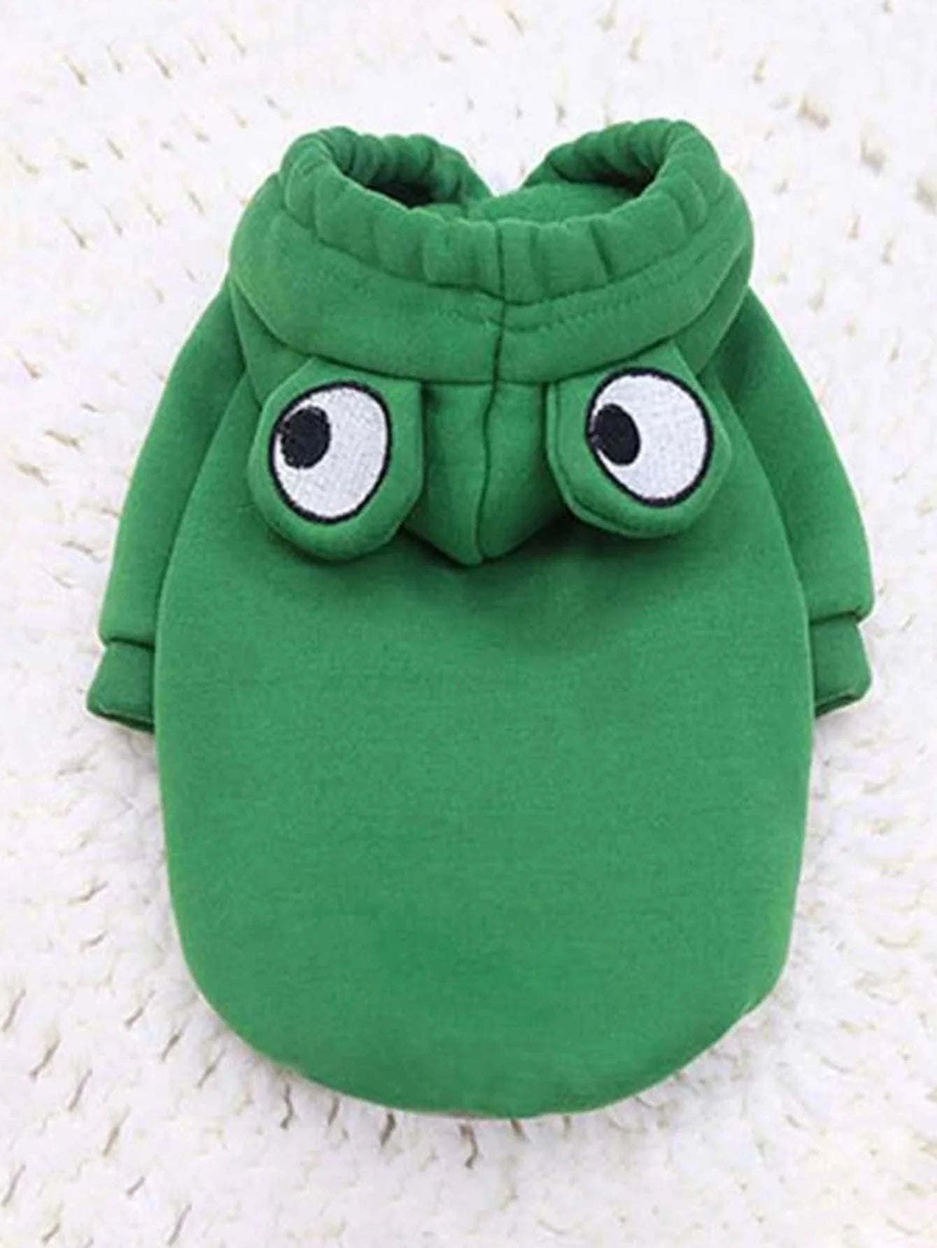 Sweat à capuche vert pour chien