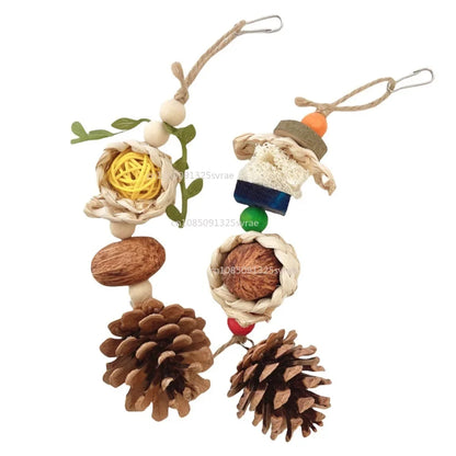 juguetes para pájaros Bird Toys Chewing Funny Parrot Toy Pet Bite Tearing Toy Cockatiels Parakeet Training Toy Bird Accessories