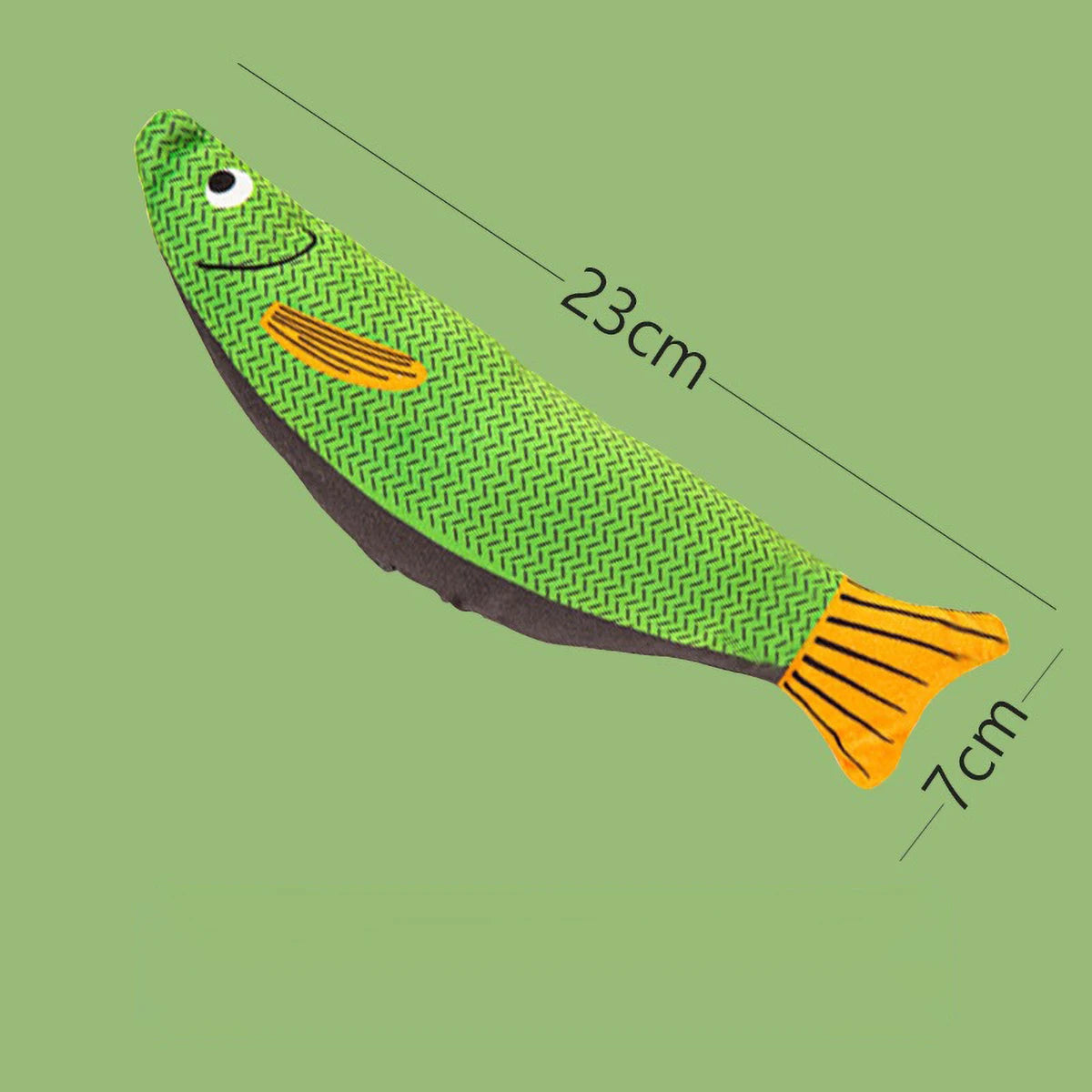 Peluche en forme de poisson à l’herbe à chats