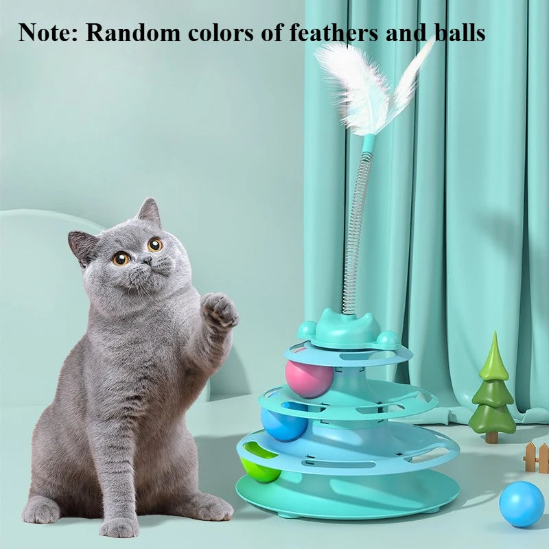 Jouet pour chats à trois couches