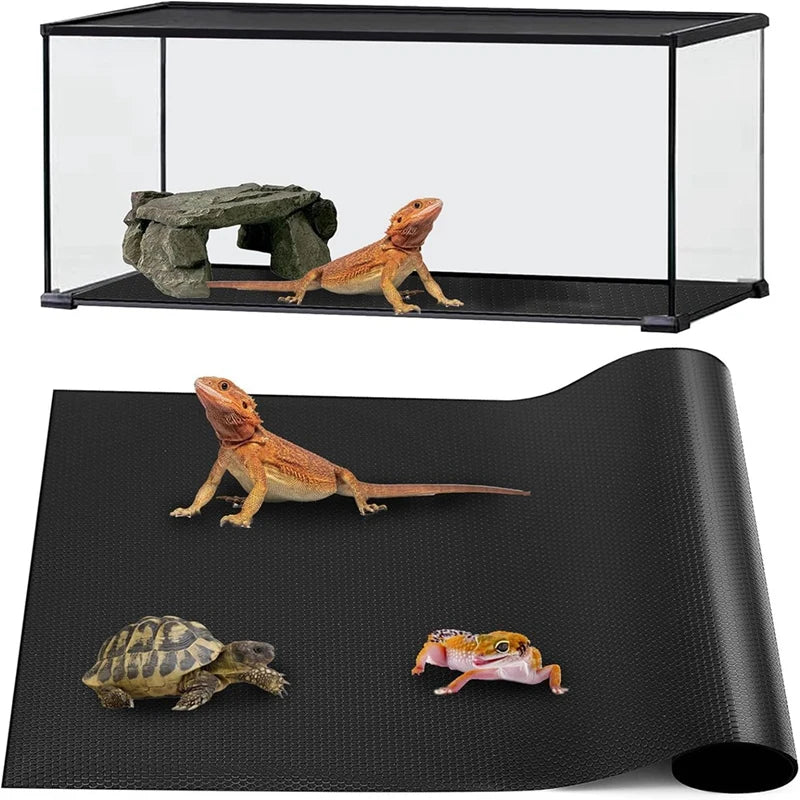 Reptile Mat,Reptile Terrarium Substrate Liner For Leopard Gecko, Lizard,Snake,Tortoise,Reptile Flooring