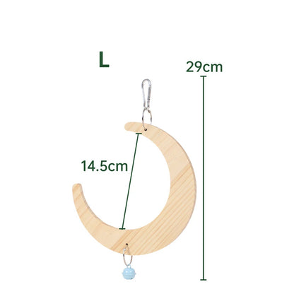 Bird Mirror Wooden Interactive Play Toy With Perch For Small Parrot Budgies Parakeet Cockatiel Conure Lovebird Cage Accessories