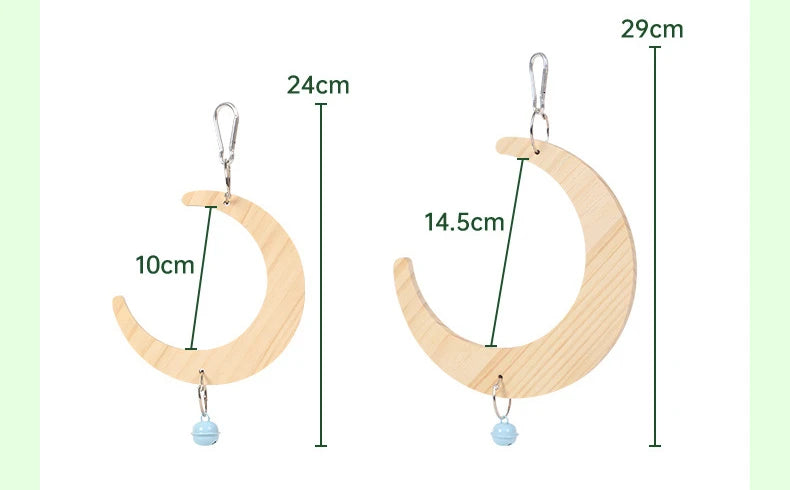 Bird Mirror Wooden Interactive Play Toy With Perch For Small Parrot Budgies Parakeet Cockatiel Conure Lovebird Cage Accessories