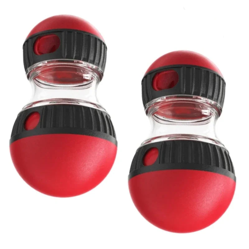 Distributeur de croquette elliptique avec balle roulante pour chiens