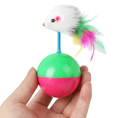 Balles jouet anti basculement pour chats
