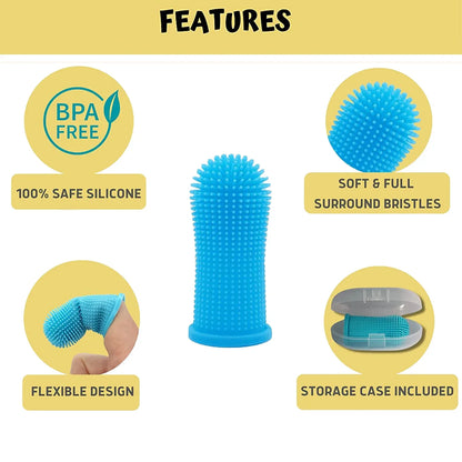 Brosse à dents à doigts en silicone