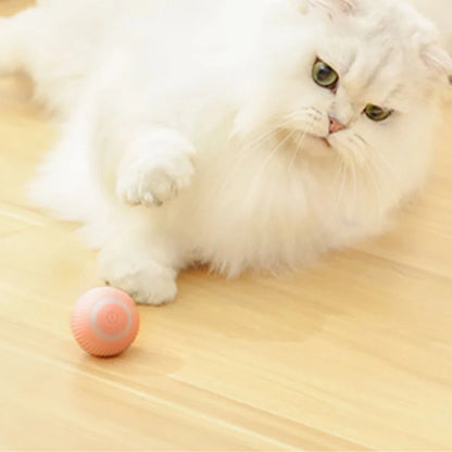 Balle interactive pour chats à rotation automatique
