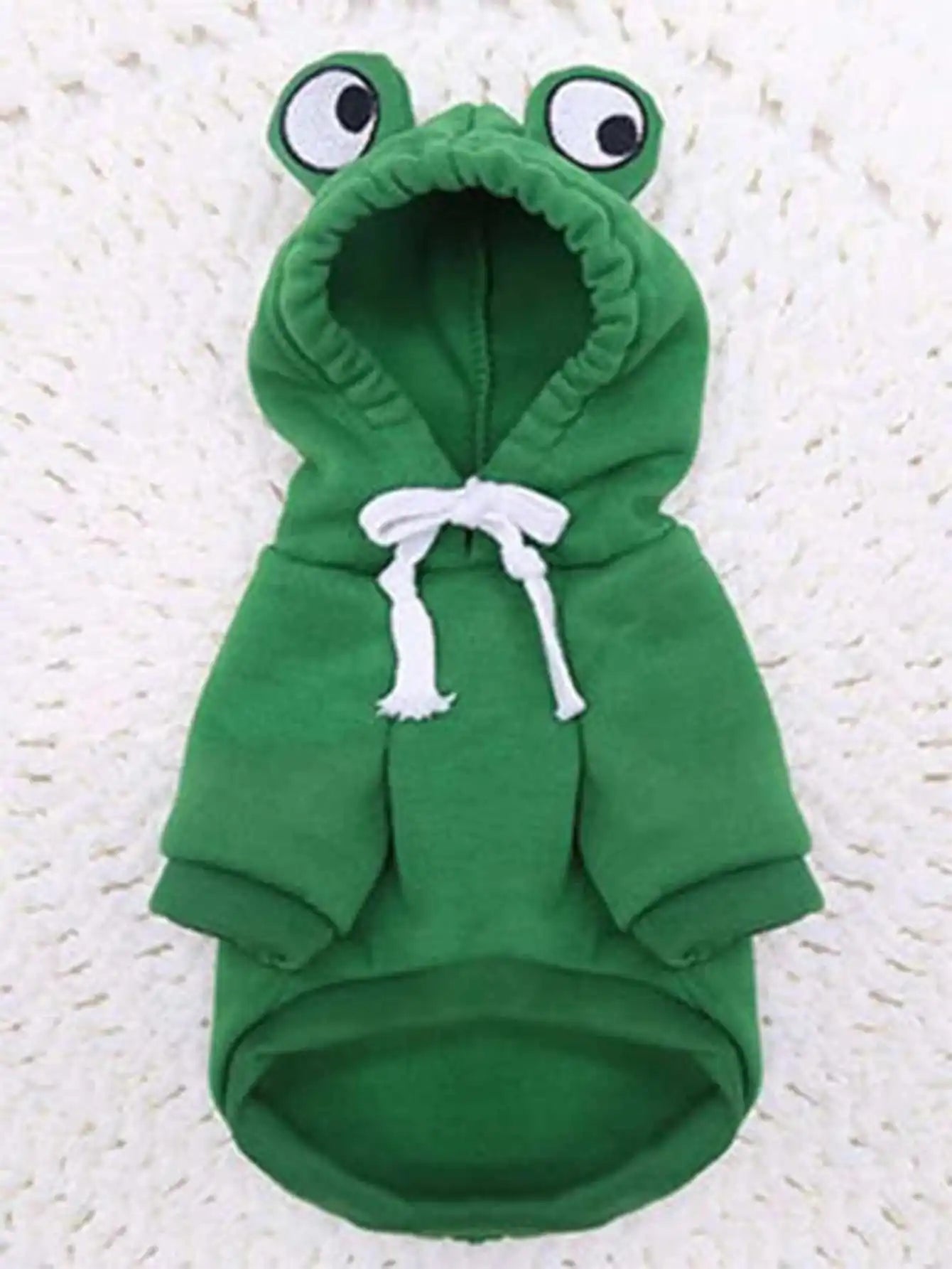 Sweat à capuche vert pour chien