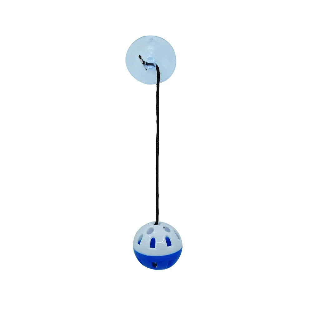 Pet Lizard Toy Reptile Toy Bell Ball with Sucker and Rope Lizard Small Animal Bearded Dragon Toy Supplies