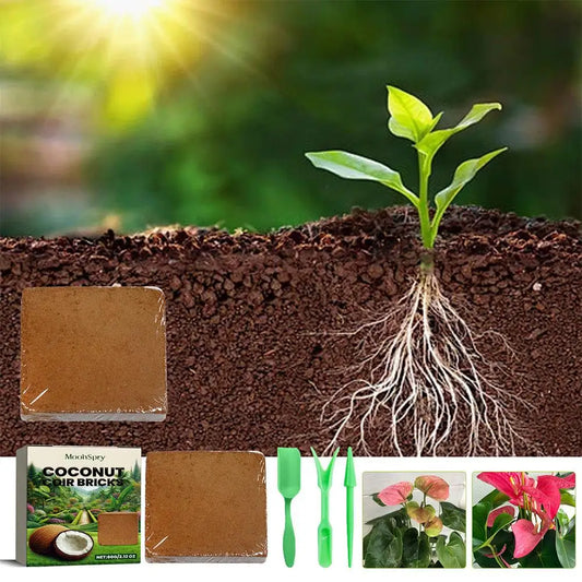Reptile Coconut Soil Coir Pressed Coconut Fiber Substrate Lizard Tortoise Reptile Bedding Soil Reptile Terrarium Bottom Supplies