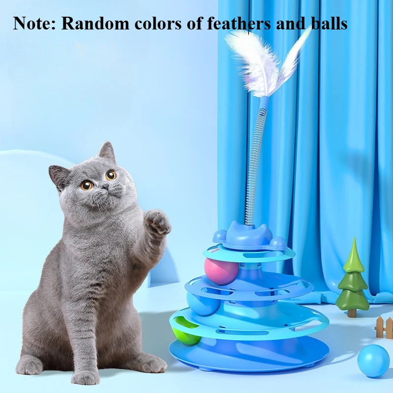 Jouet pour chats à trois couches