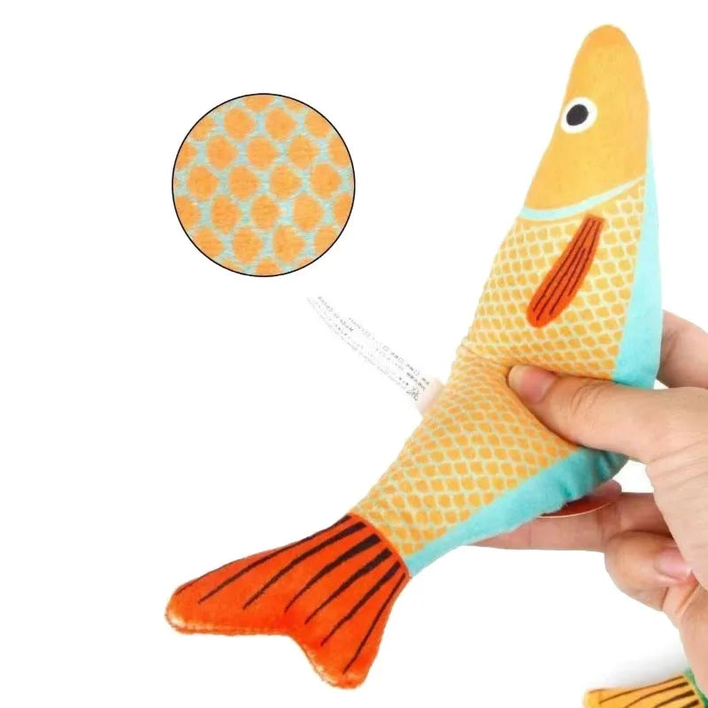 Peluche en forme de poisson à l’herbe à chats