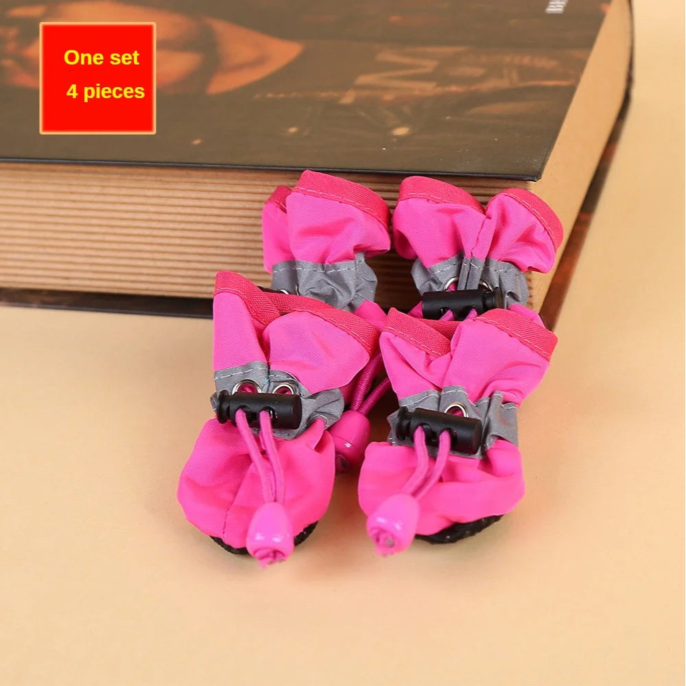 Chaussures pour chien étanche 4pcs