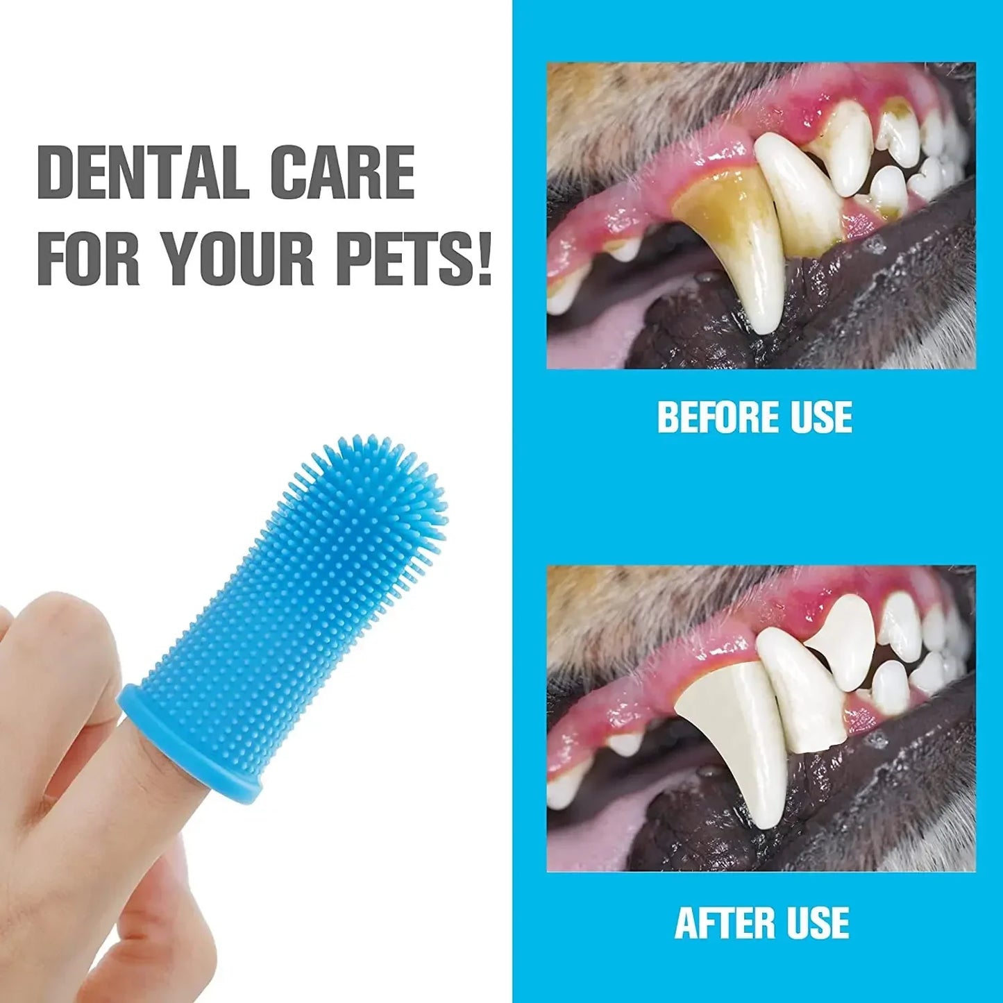 Brosse à dents à doigts en silicone