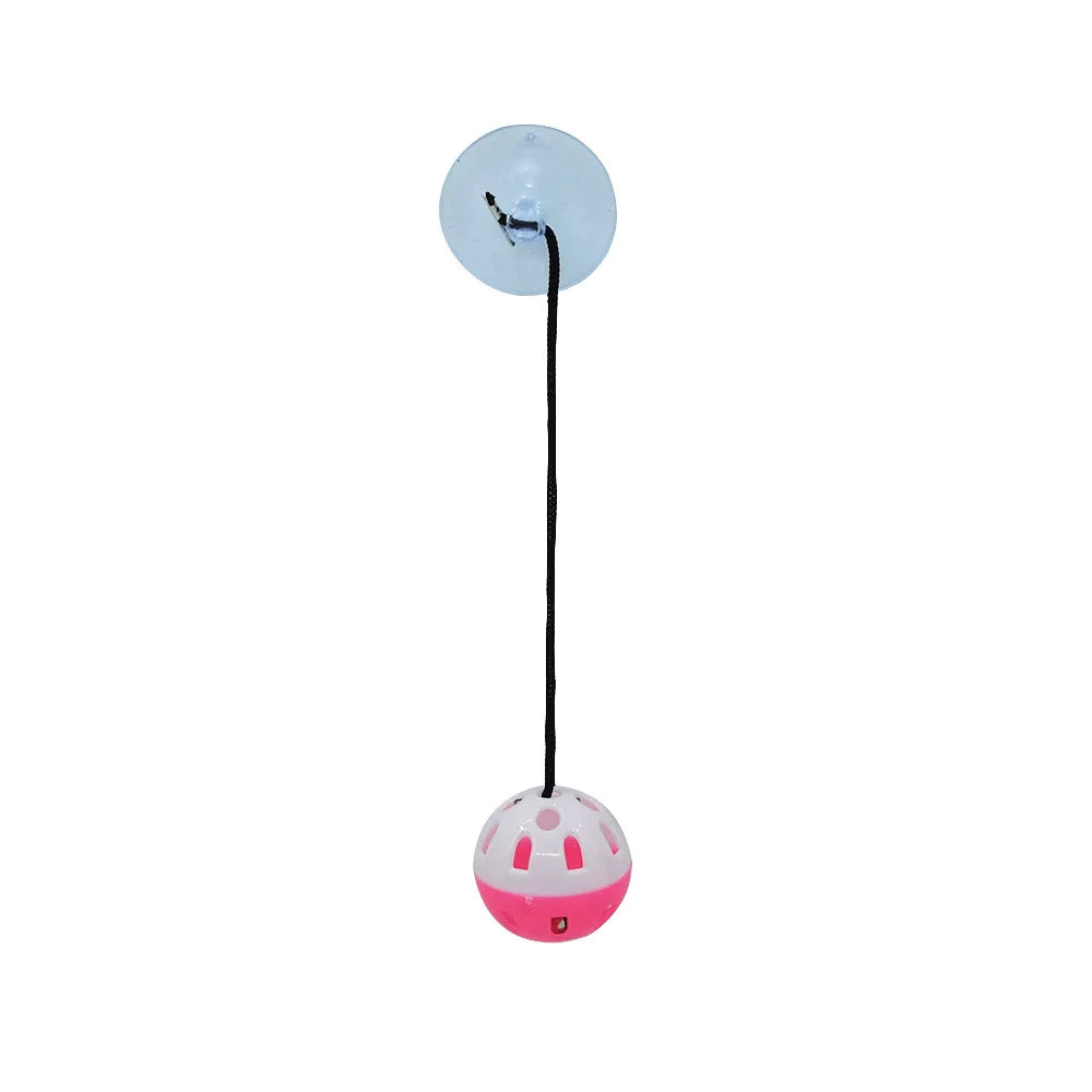 Pet Lizard Toy Reptile Toy Bell Ball with Sucker and Rope Lizard Small Animal Bearded Dragon Toy Supplies