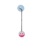Pet Lizard Toy Reptile Toy Bell Ball with Sucker and Rope Lizard Small Animal Bearded Dragon Toy Supplies