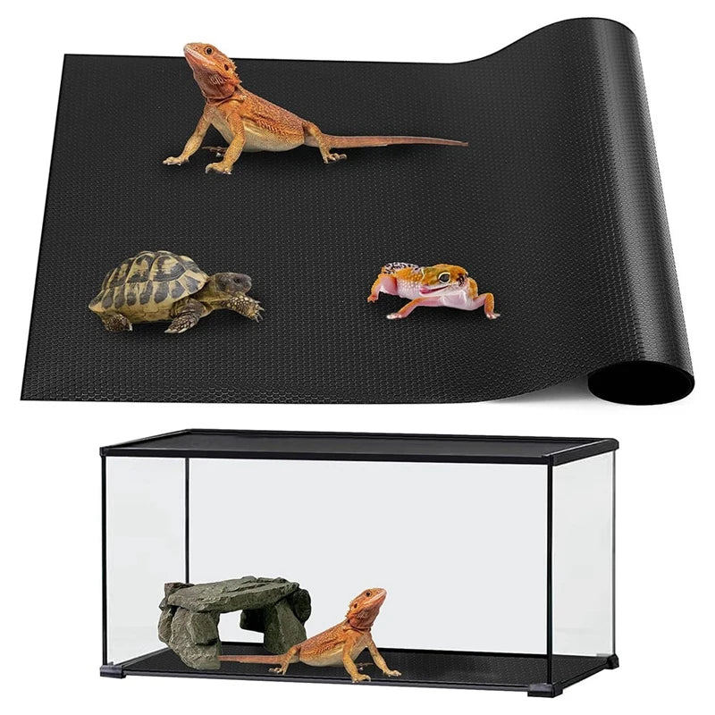 Reptile Mat,Reptile Terrarium Substrate Liner For Leopard Gecko, Lizard,Snake,Tortoise,Reptile Flooring