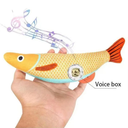 Peluche en forme de poisson à l’herbe à chats