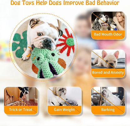 Peluche pieuvre jouet pour chiens