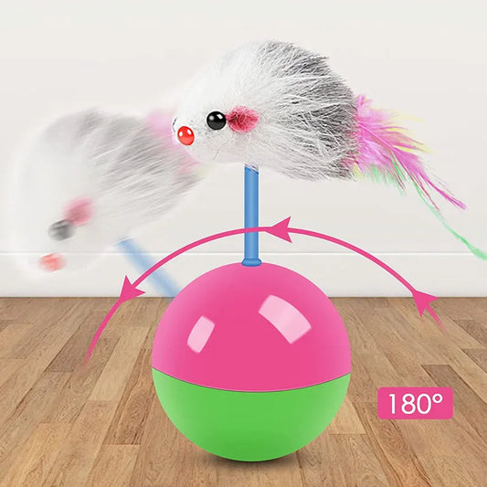 Balles jouet anti basculement pour chats