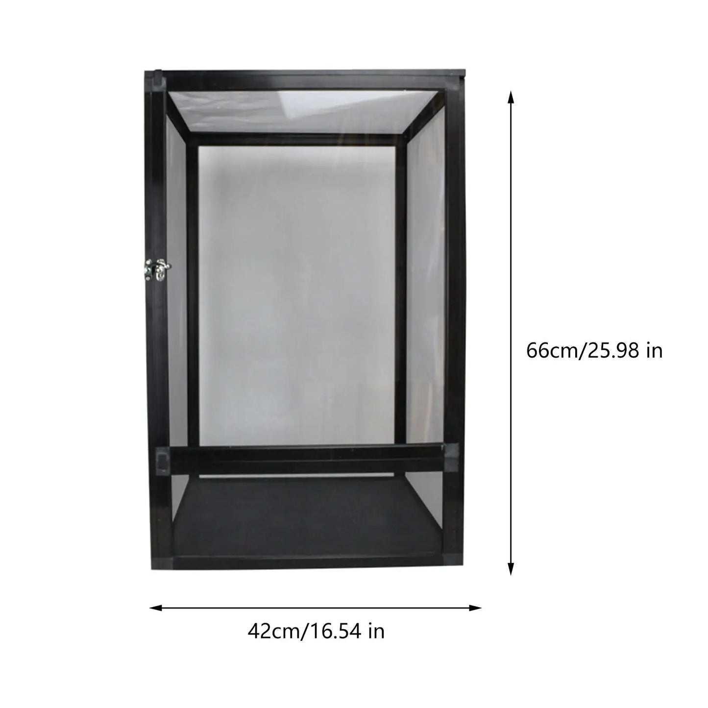 Reptile Terrarium Pet Enclosure Front Door Dismantling Reptile Cage Interaction Tank for Snake Gecko Chameleons Bearded Dragons