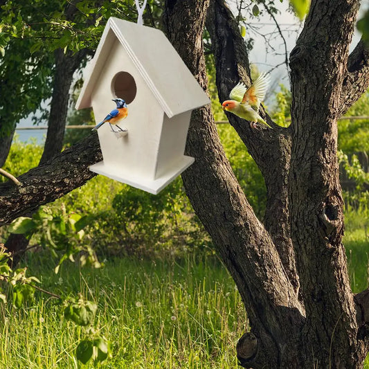 Nichoir à oiseaux en bois