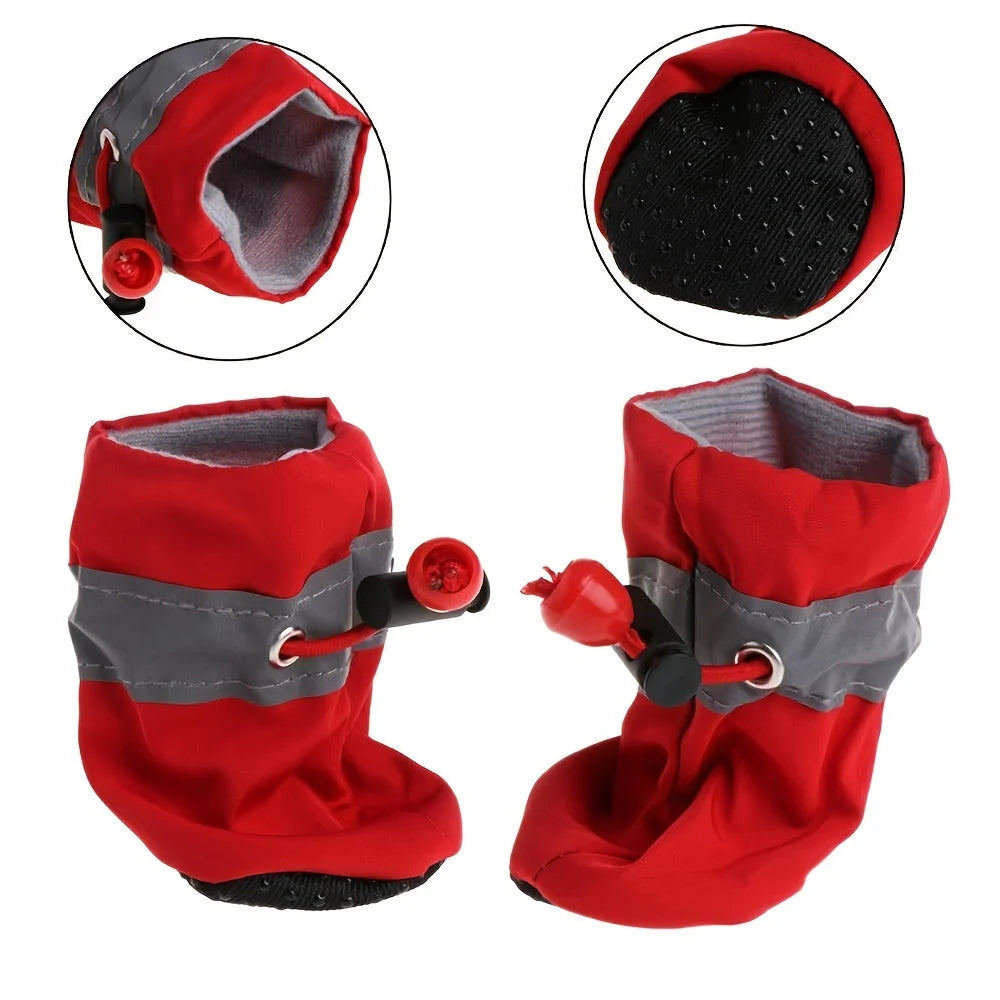 Chaussures pour chien étanche 4pcs