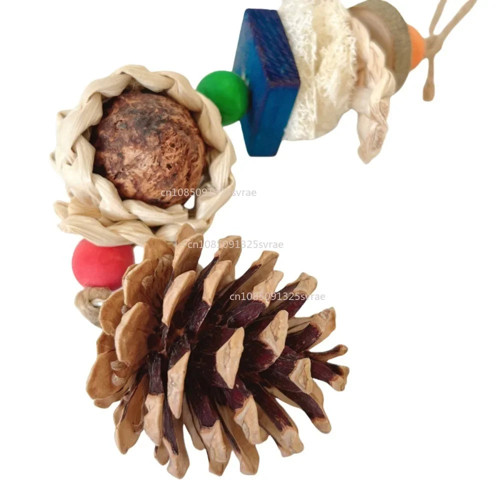 juguetes para pájaros Bird Toys Chewing Funny Parrot Toy Pet Bite Tearing Toy Cockatiels Parakeet Training Toy Bird Accessories