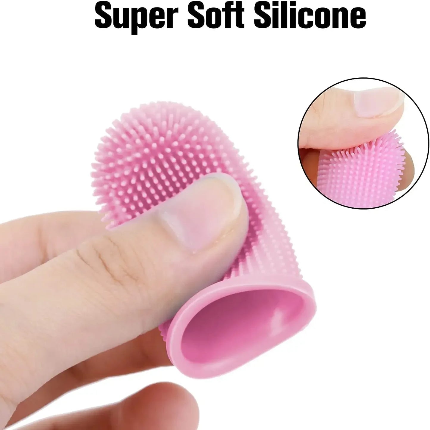 Brosse à dents à doigts en silicone