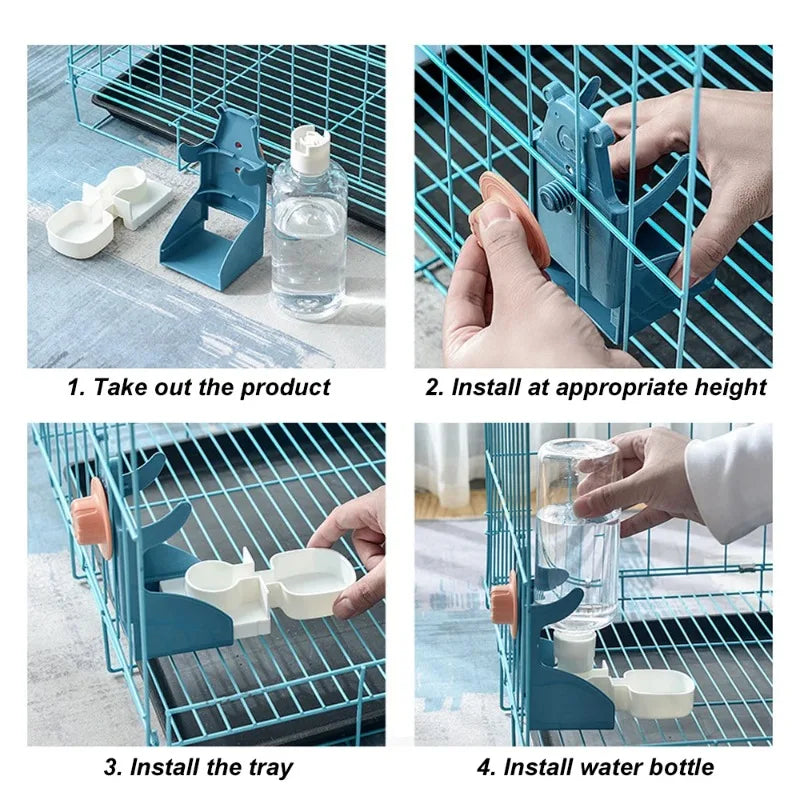 Bird Automatic Water Dispenser Cage Hanging Water Dispenser Parrots Birds Rabbits Cats Small Pets Water Dispensers Bowls Pet Toy