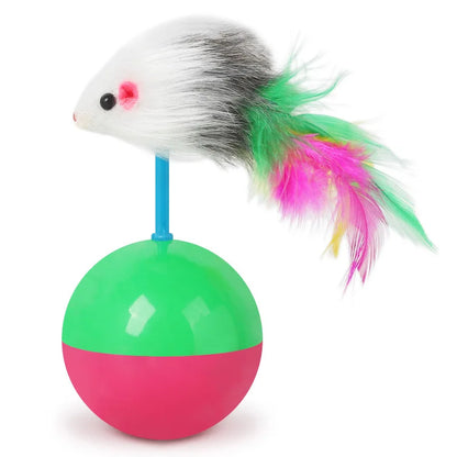 Balles jouet anti basculement pour chats