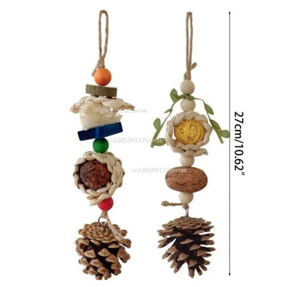 juguetes para pájaros Bird Toys Chewing Funny Parrot Toy Pet Bite Tearing Toy Cockatiels Parakeet Training Toy Bird Accessories