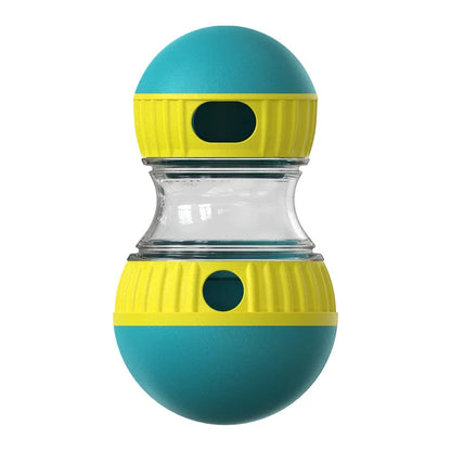 Distributeur de croquette elliptique avec balle roulante pour chiens